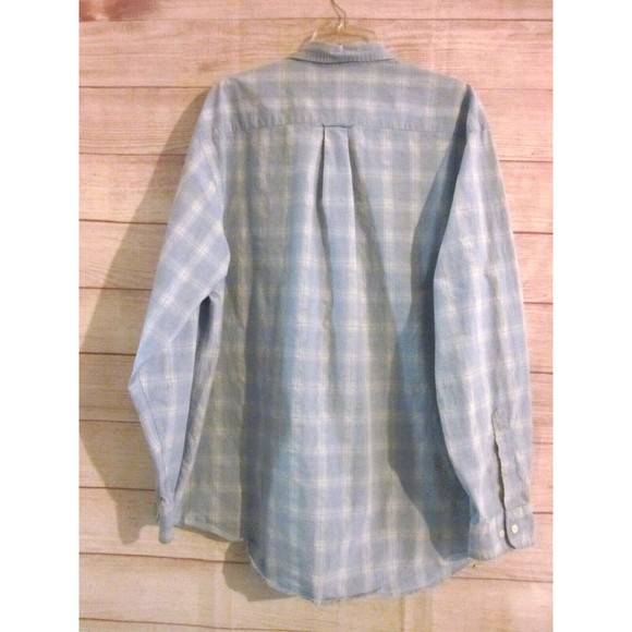 Nautica Shirt Mens XLarge Long Sleeve Button Front Pockets Long Sleeve Blue - Picture 4 of 4